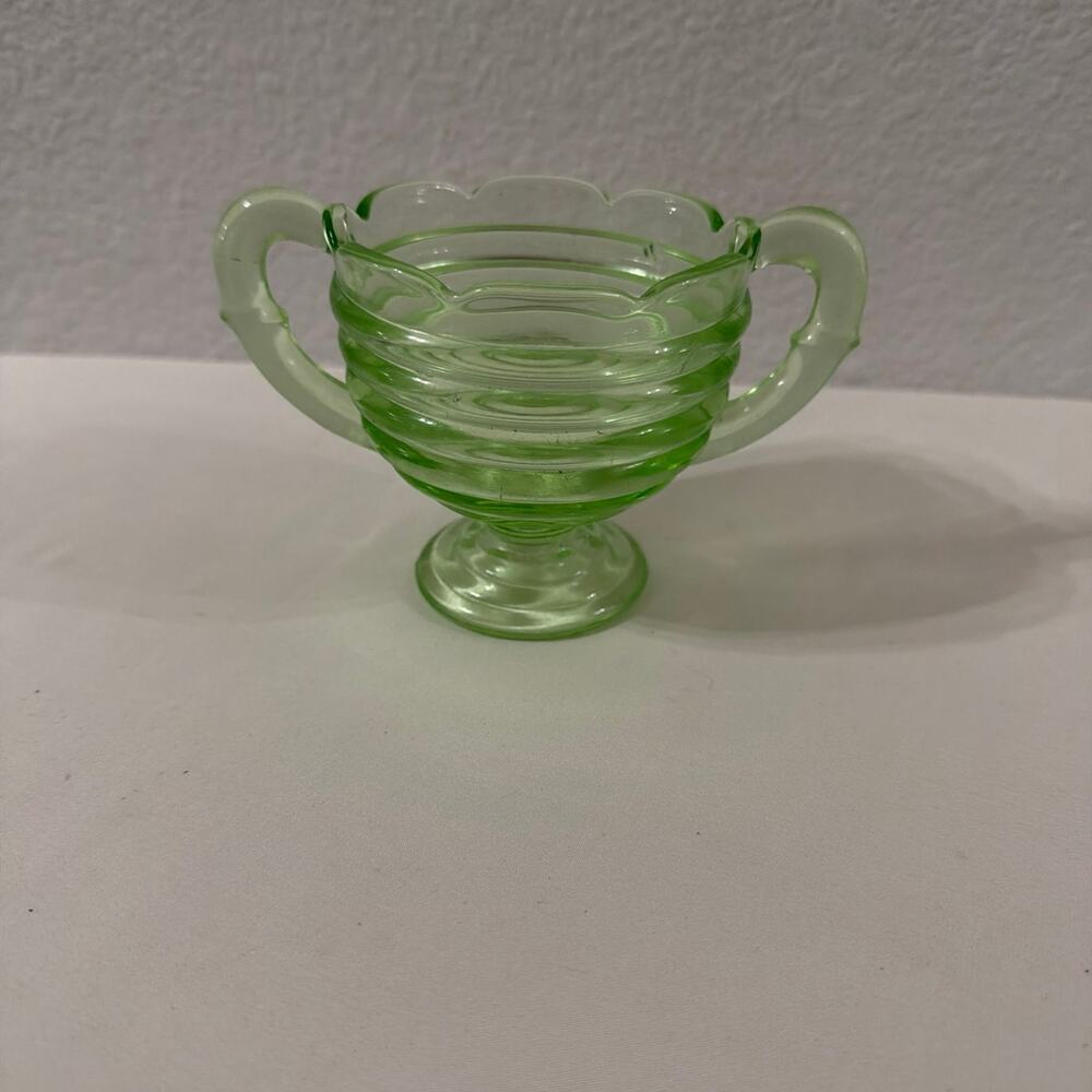 Depression glass candy Dish with Chips as shown in photos